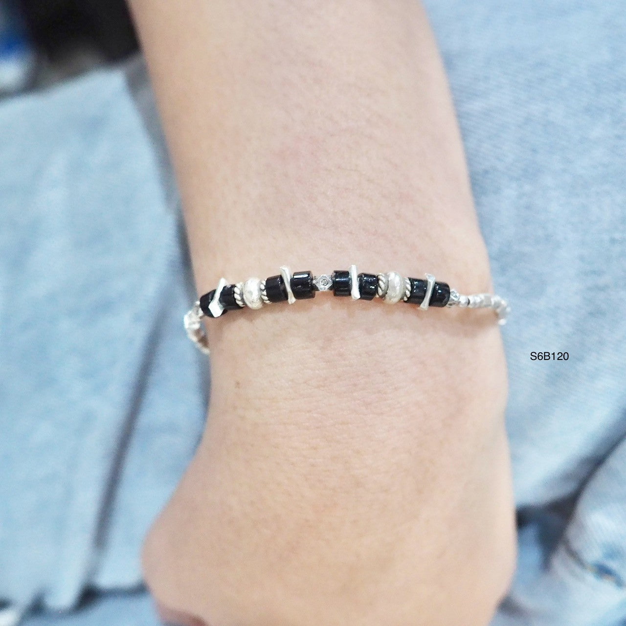 Hand-formed sterling silver bracelet. Pure quality.