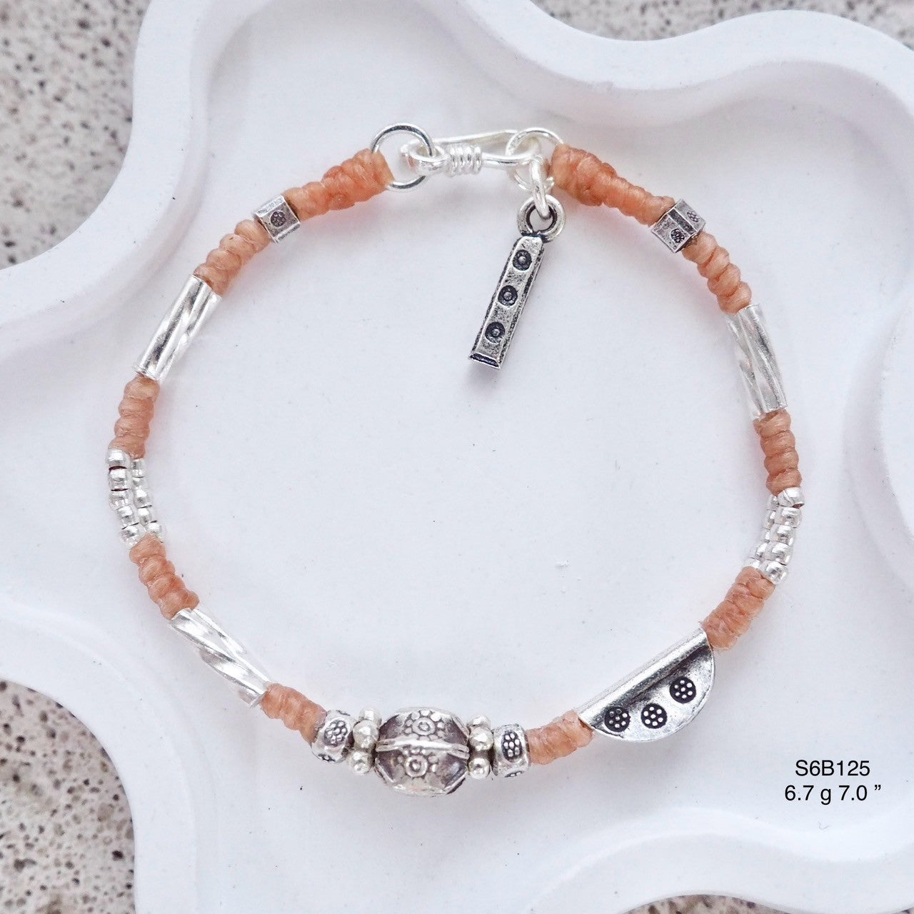 Your everyday essential silver bracelet. Handmade.