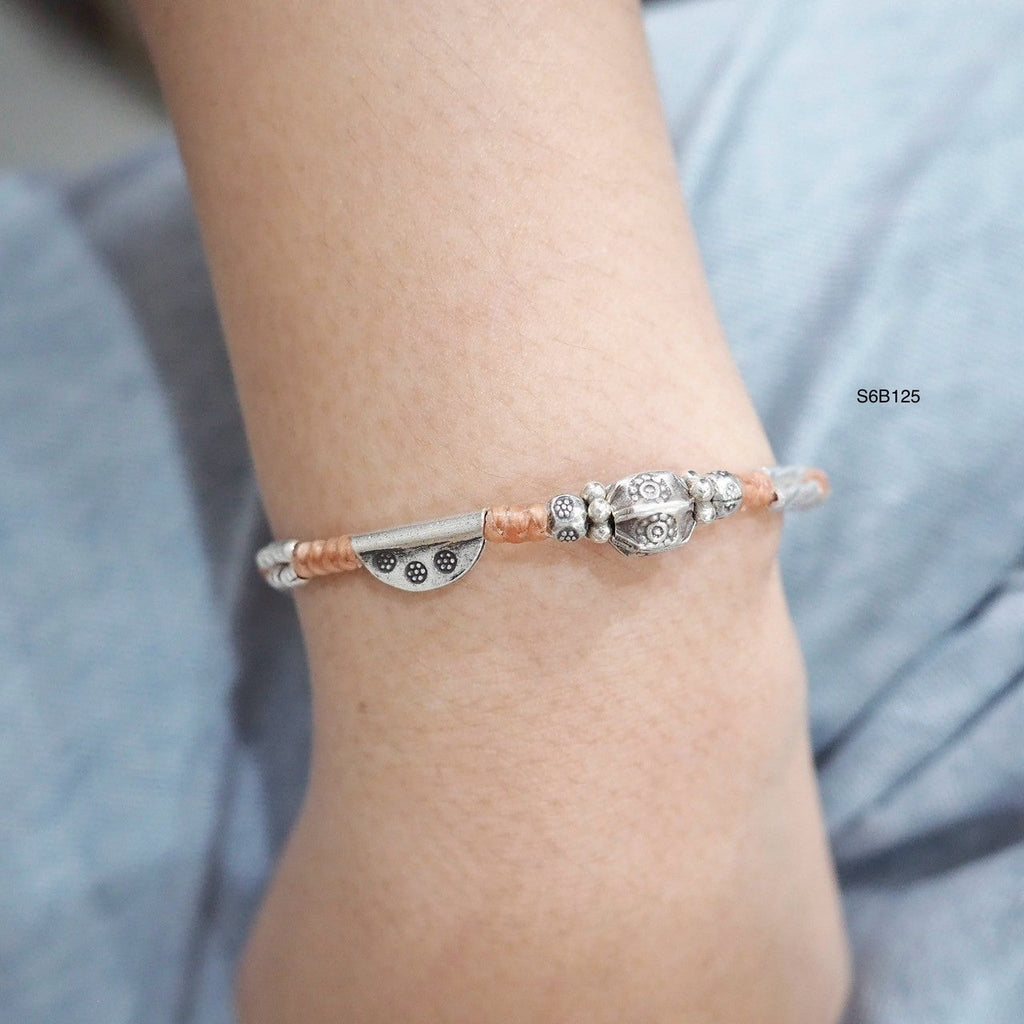 Your everyday essential silver bracelet. Handmade.