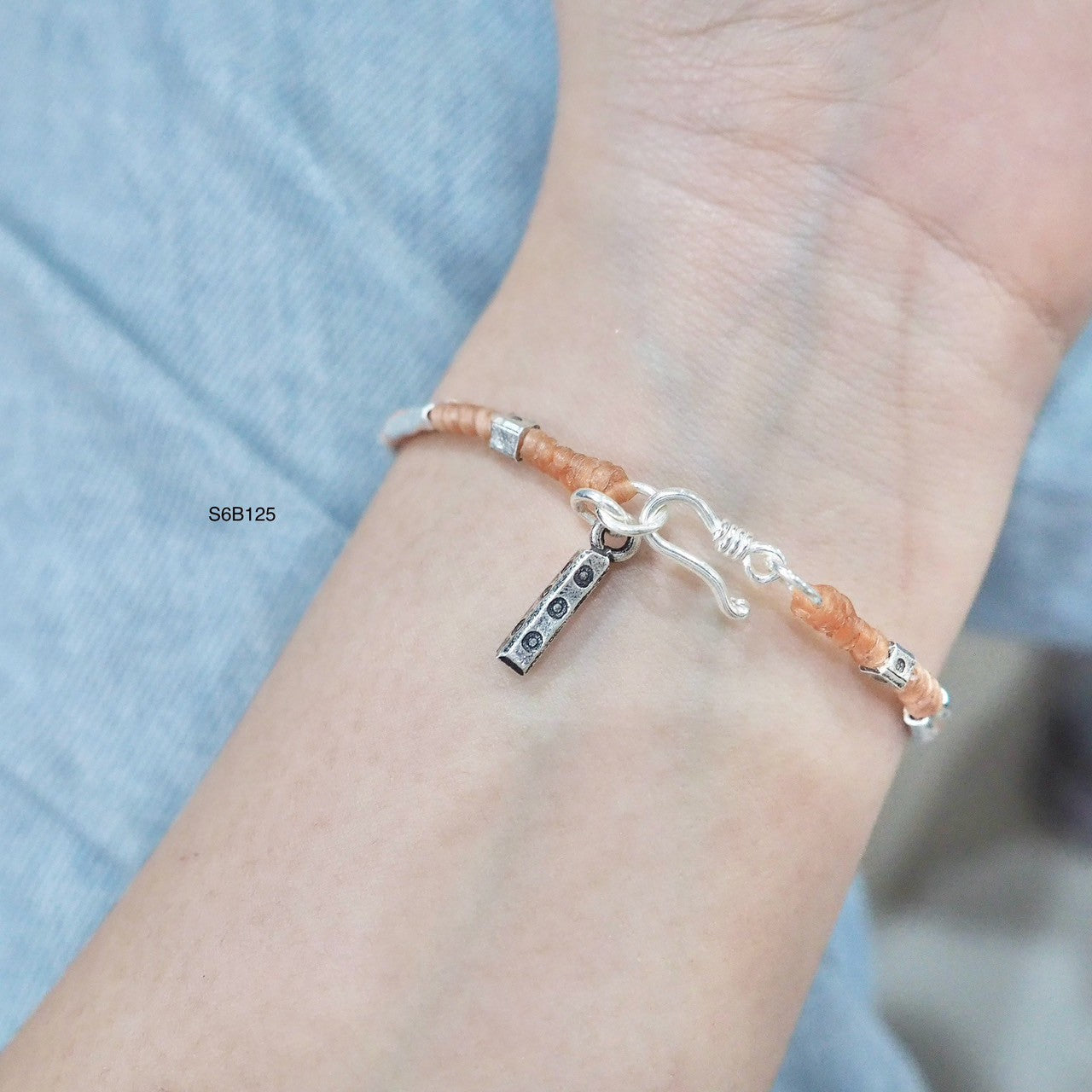 Your everyday essential silver bracelet. Handmade.