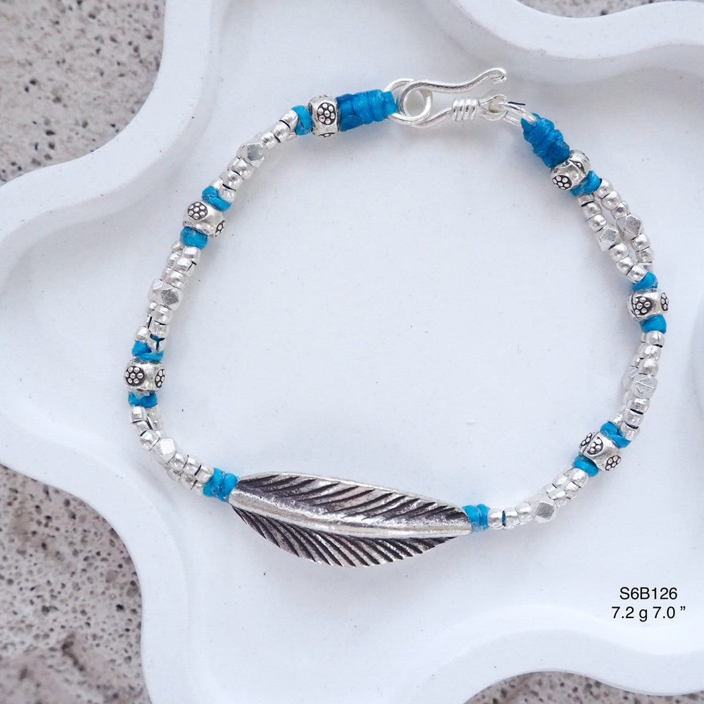Intricate work on this gorgeous silver bracelet.