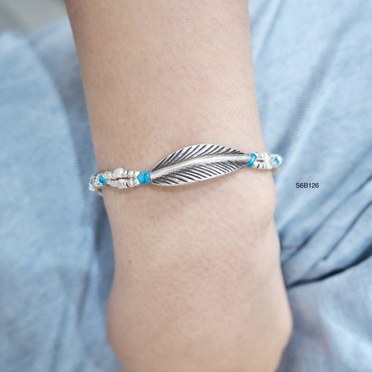 Intricate work on this gorgeous silver bracelet.