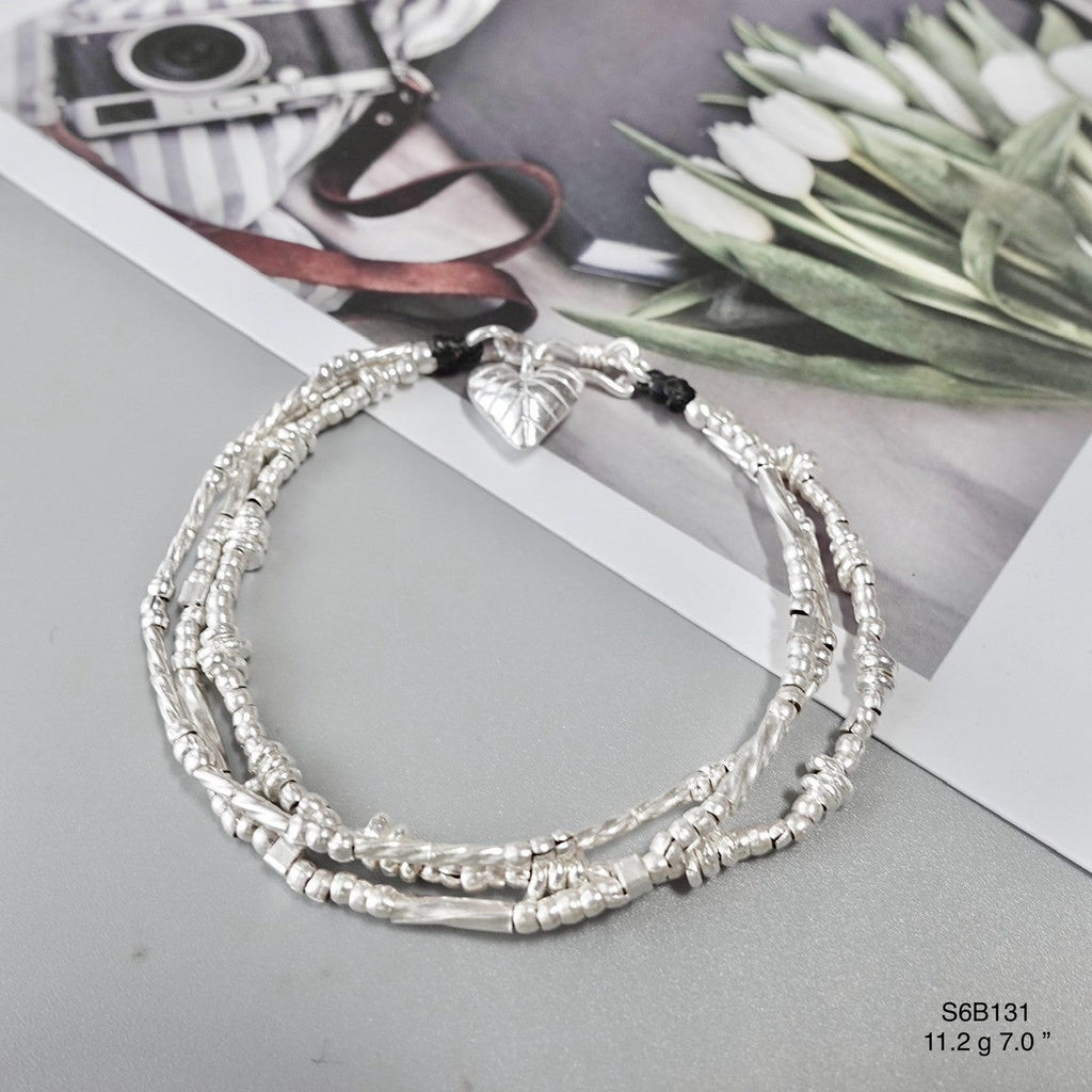 The perfect silver bracelet for layering with others.