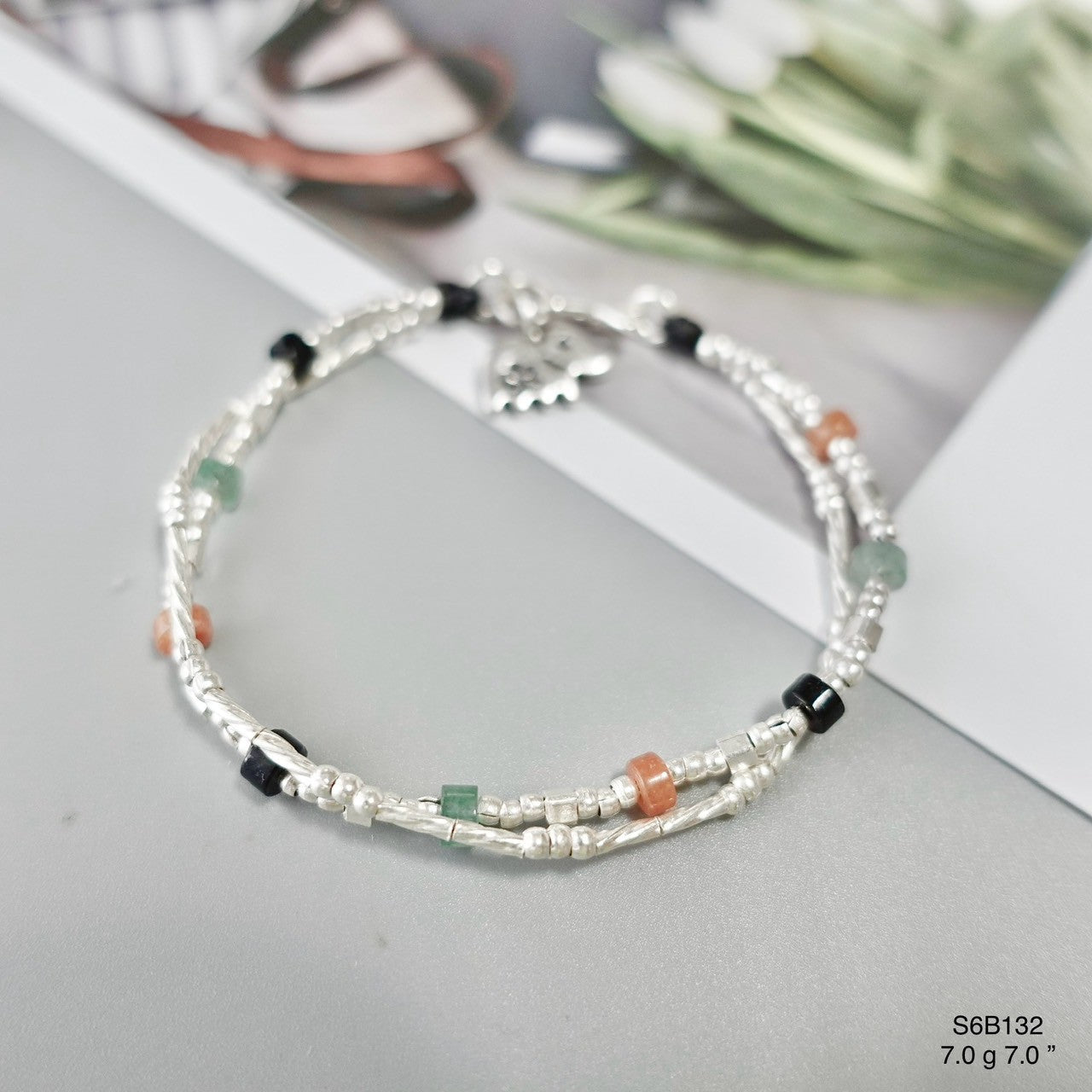 Expertly finished handmade silver bracelet.