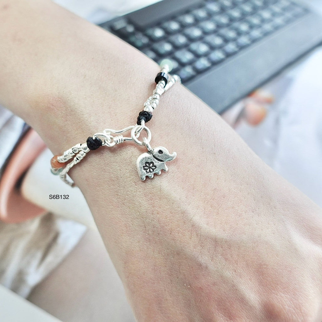 Expertly finished handmade silver bracelet.