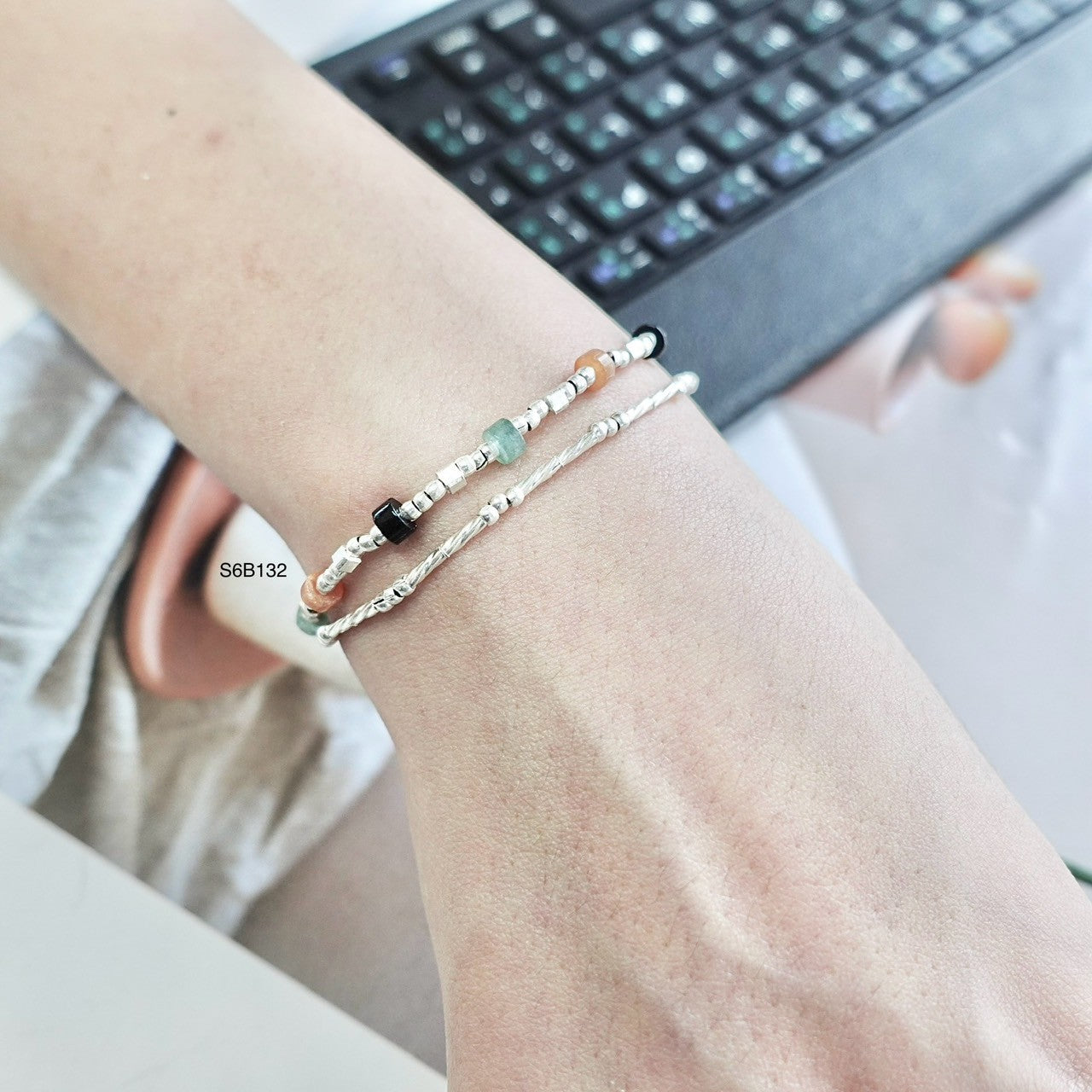 Expertly finished handmade silver bracelet.