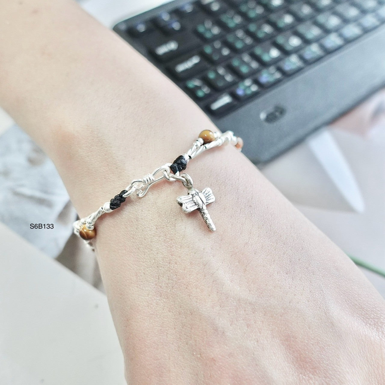 Invest in quality: this handmade silver bracelet.