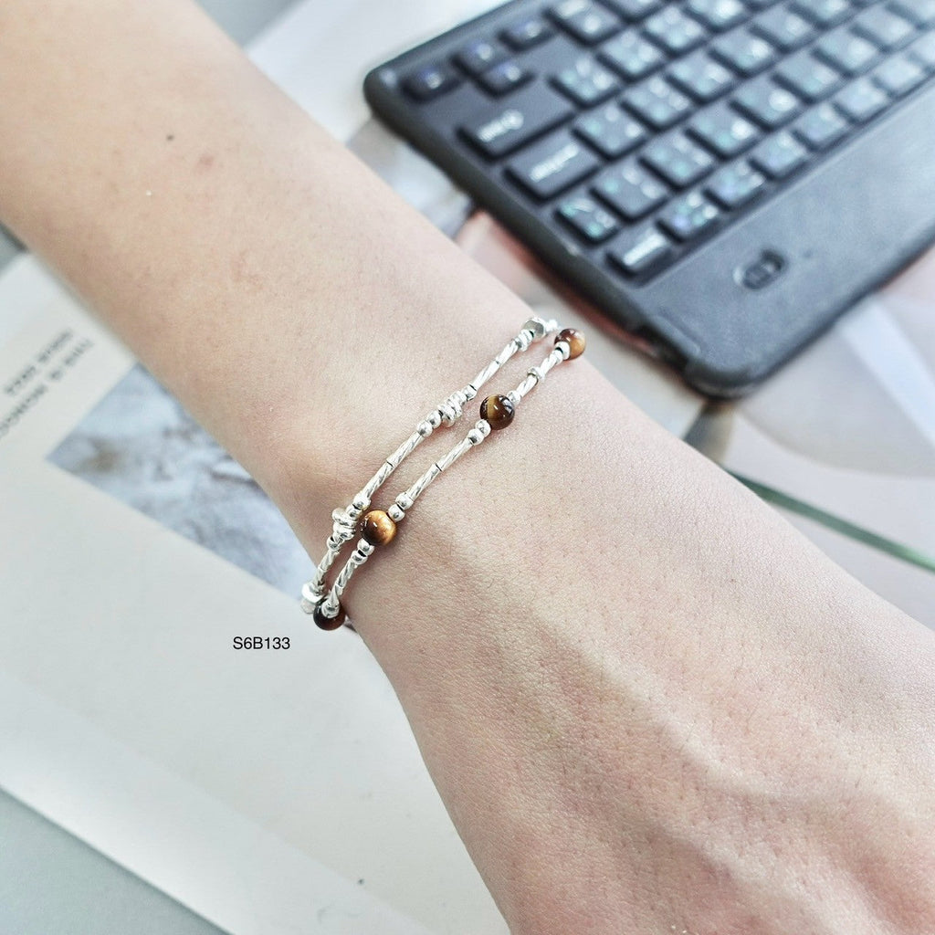 Invest in quality: this handmade silver bracelet.