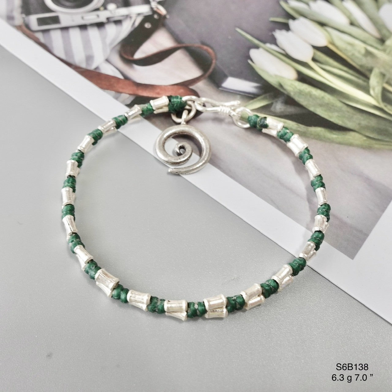 Truly handcrafted silver bracelet magic.