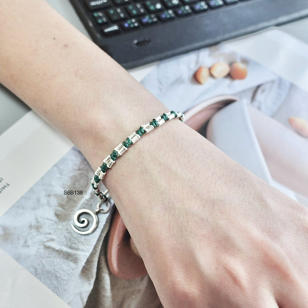 Truly handcrafted silver bracelet magic.