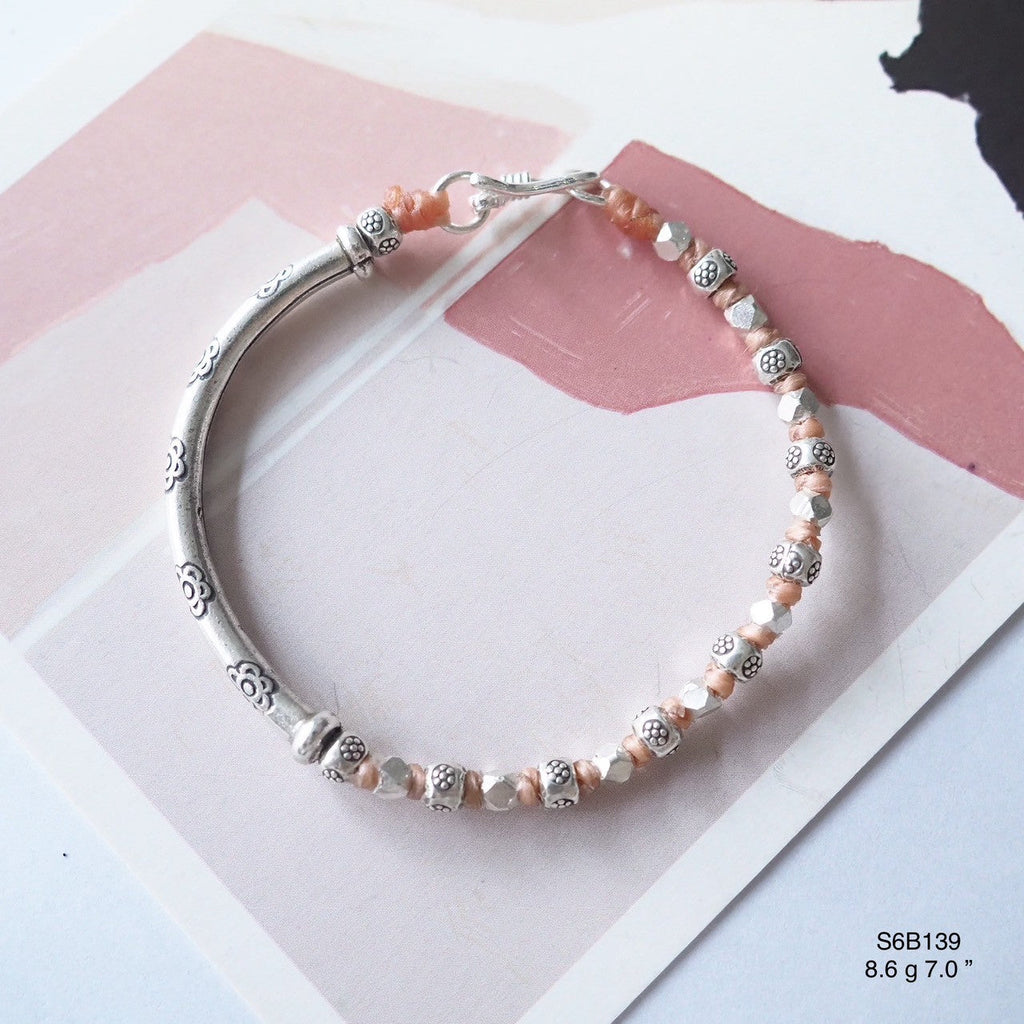 Unmatched beauty in this silver bracelet design.