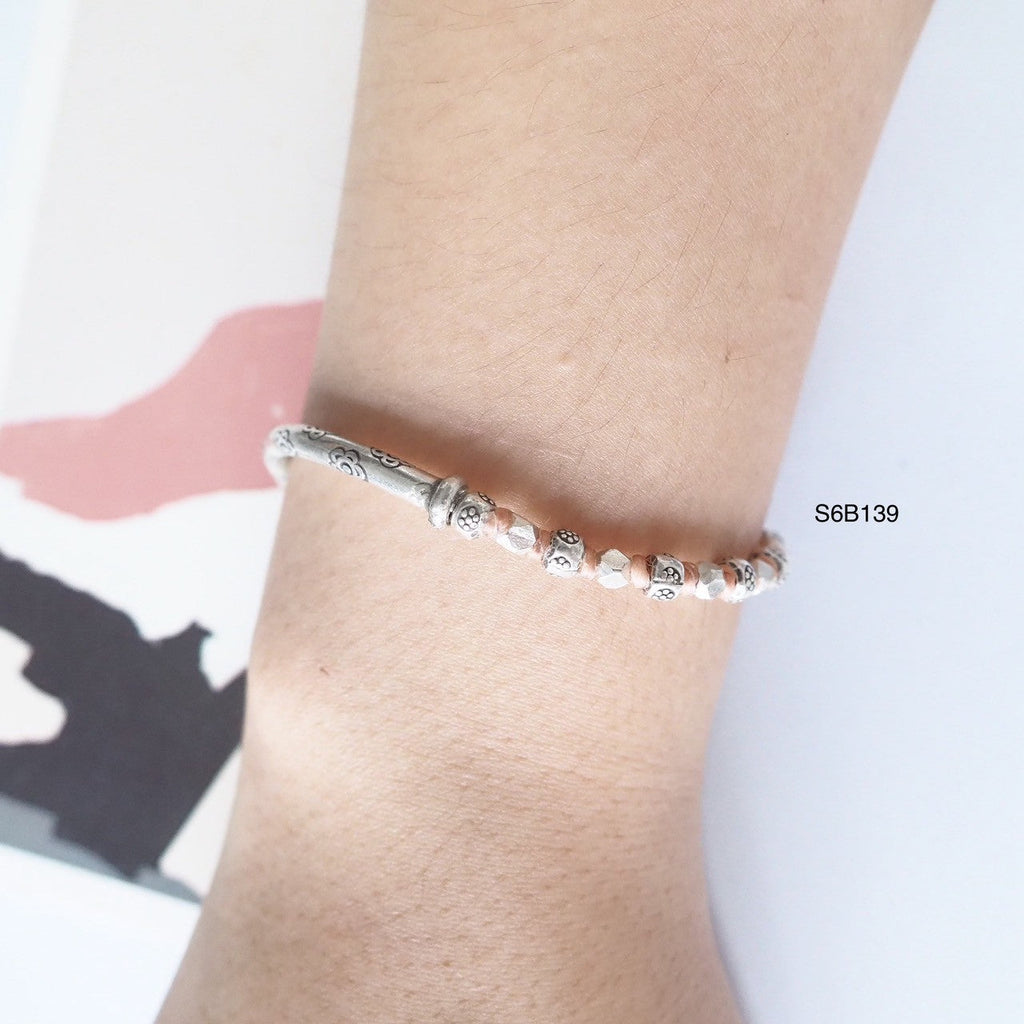 Unmatched beauty in this silver bracelet design.