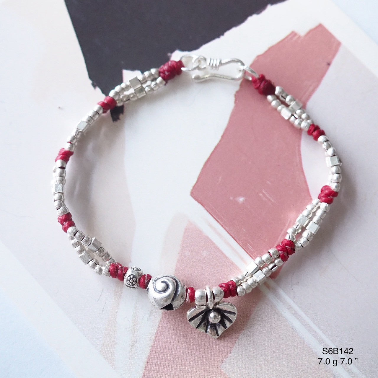 Let your wrist shine with this silver bracelet.