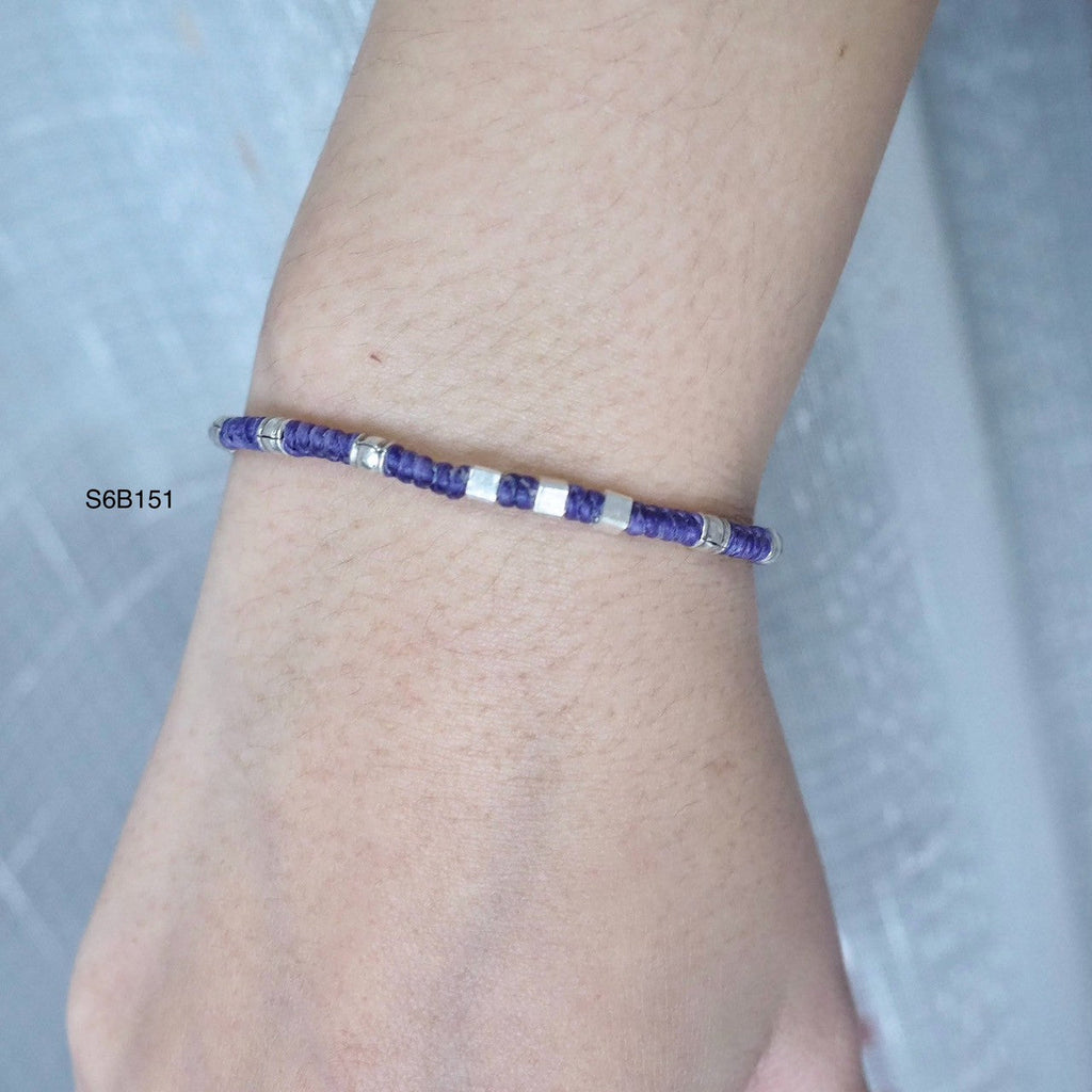 Simple silver beauty in a classic bracelet.