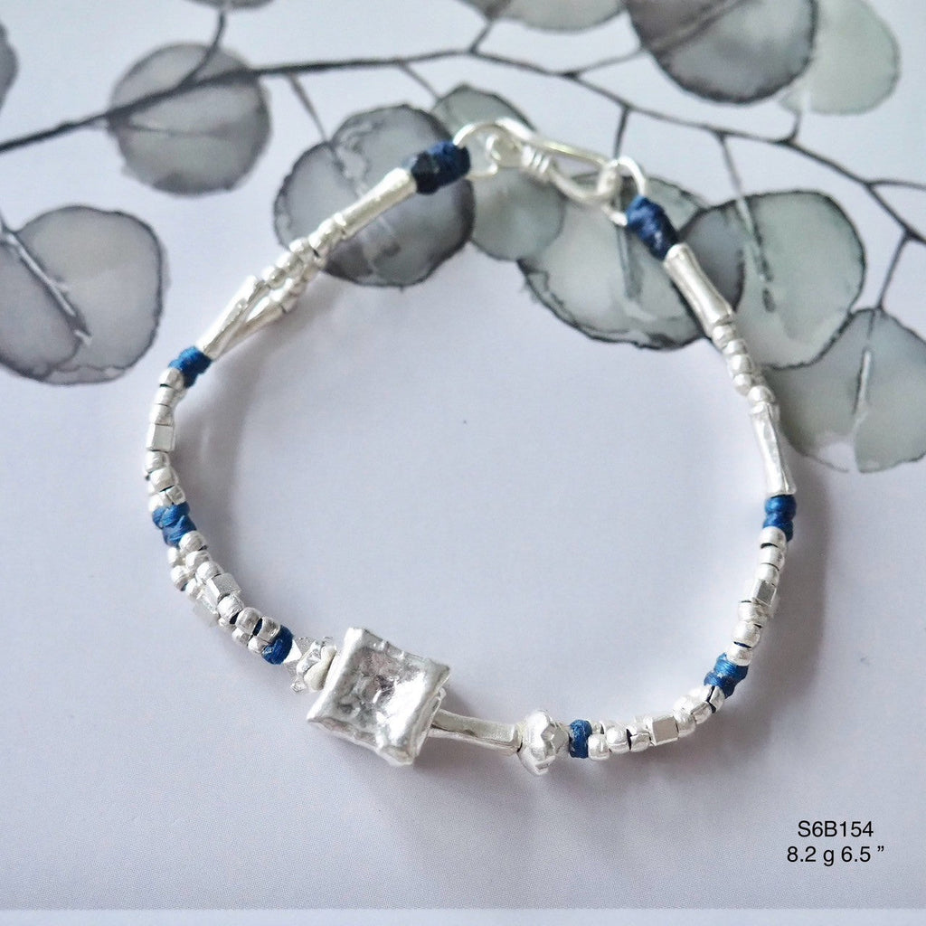 Elevate your style with this silver bracelet.