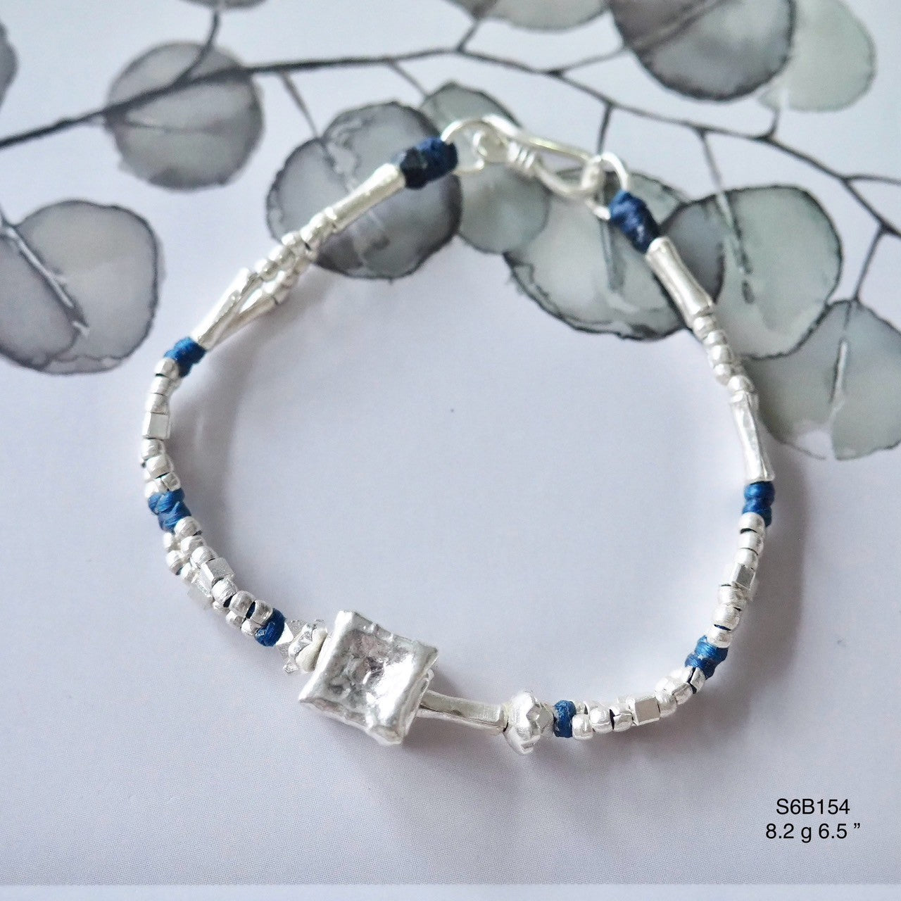 Elevate your style with this silver bracelet.