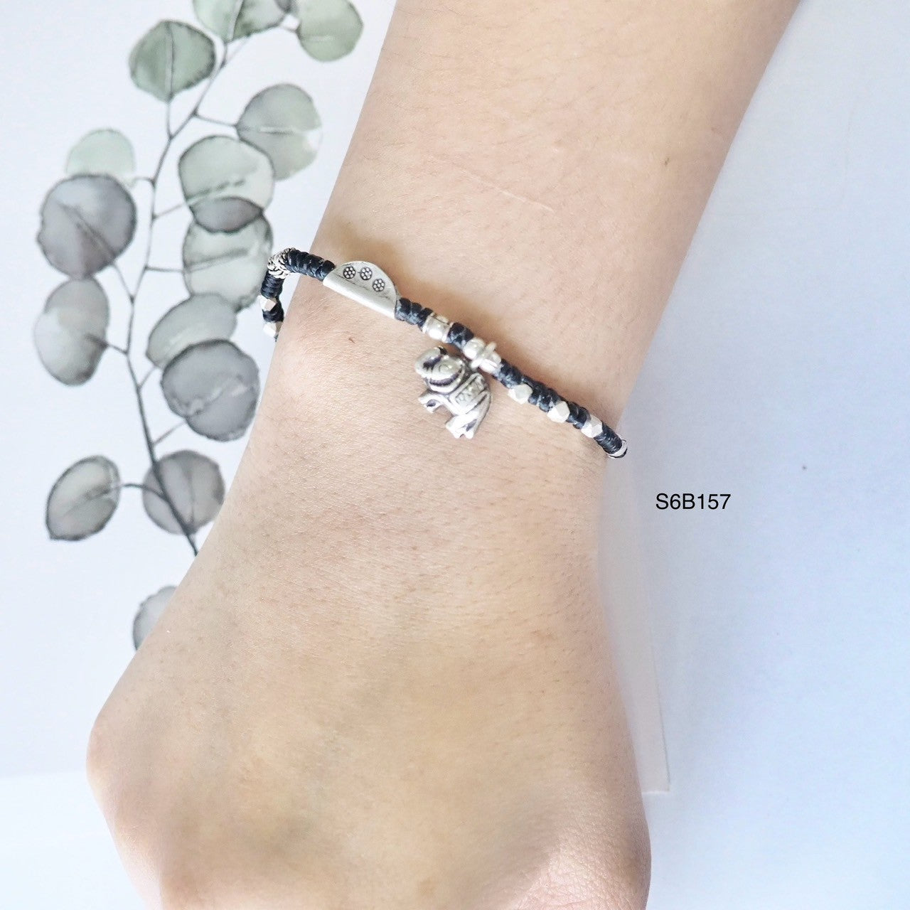 Real silver, real hands, real beautiful bracelet.