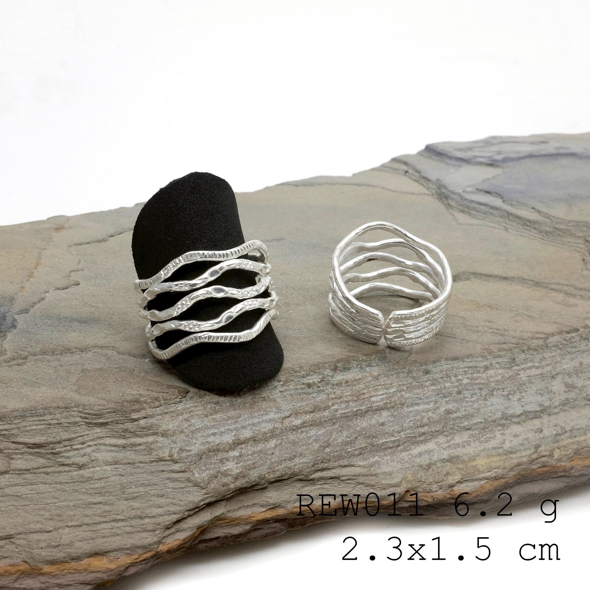 Hand-forged brilliance. Limited stock on this silver ring.