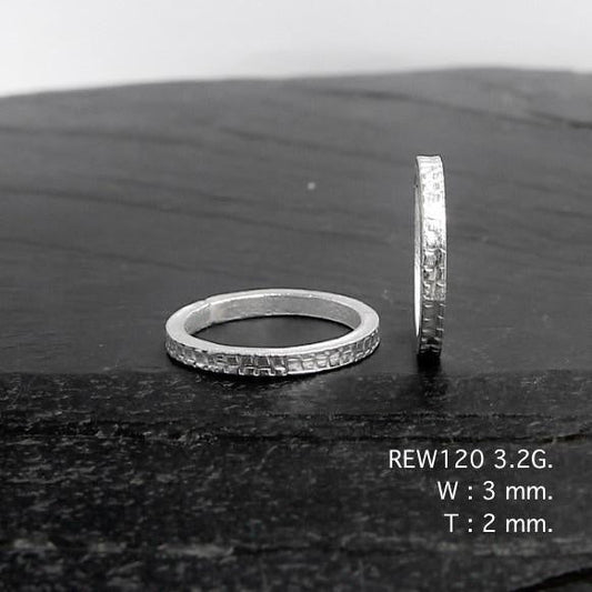Elevate your look with a silver ring.