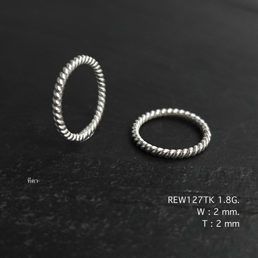 Stack it up with this silver ring.