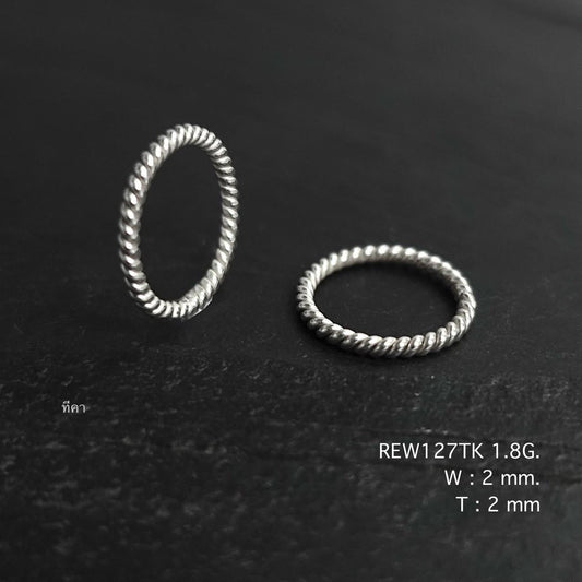 Stack it up with this silver ring.