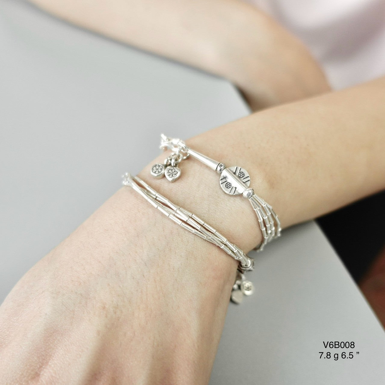 Graceful Pure Silver Bracelet