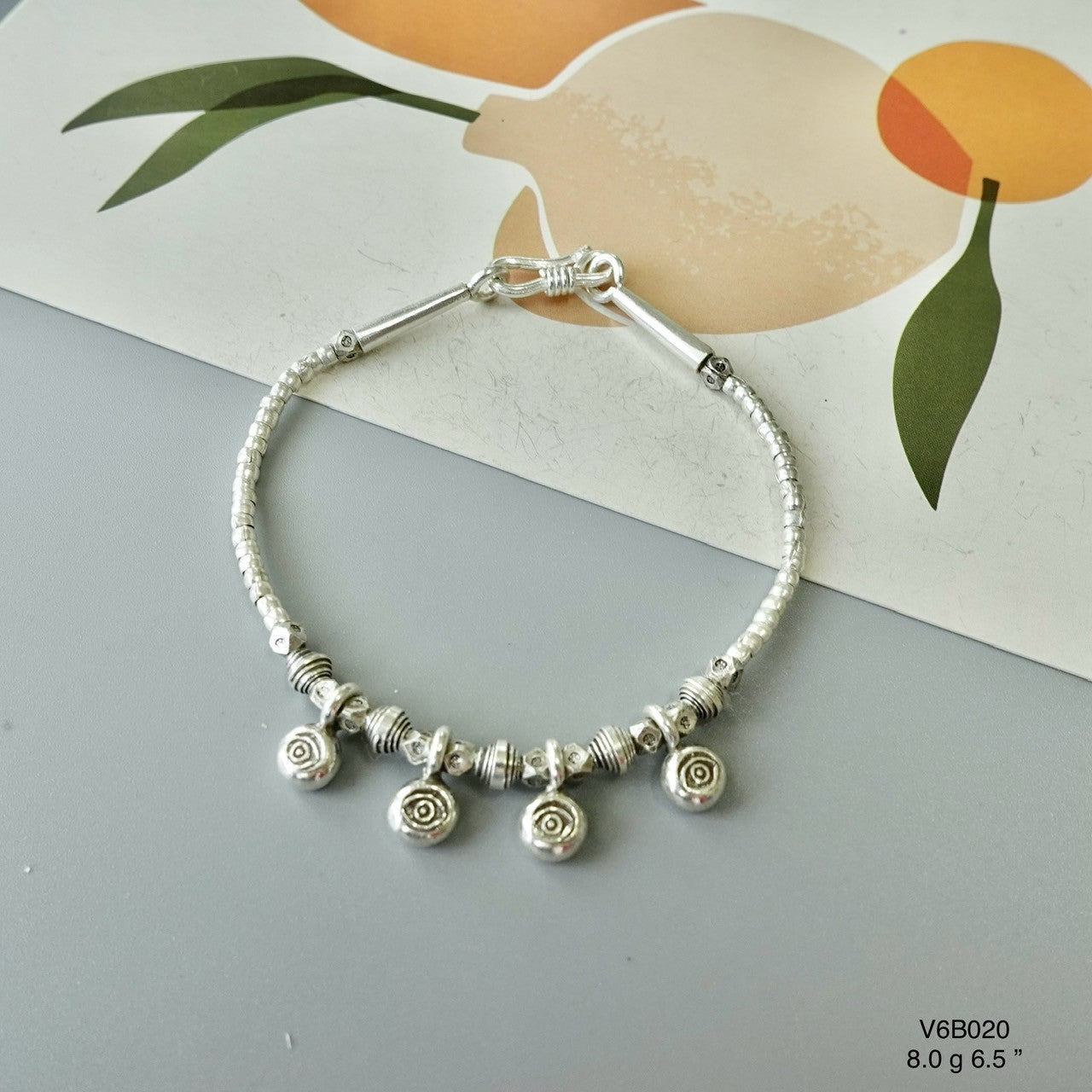 Handcrafted Pure Silver Bracelet