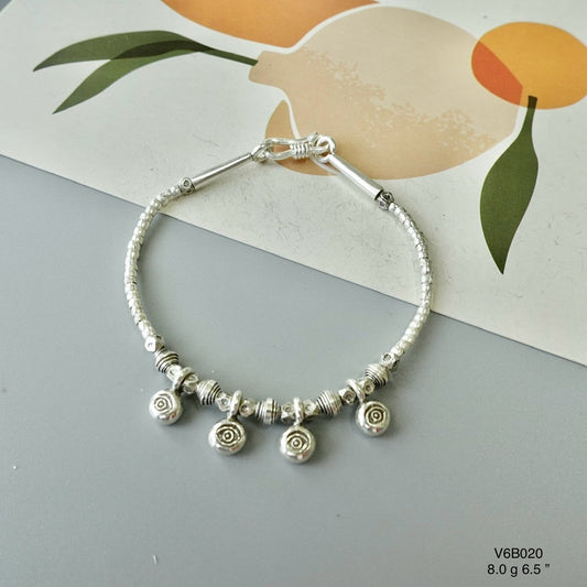 Handcrafted Pure Silver Bracelet
