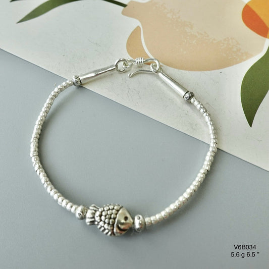 Handcrafted Pure Silver Bracelet