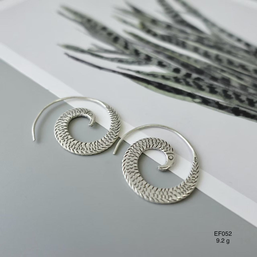 Crafted for you. Silver earrings.