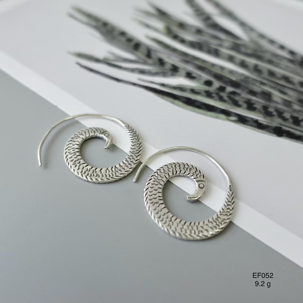 Crafted for you. Silver earrings.