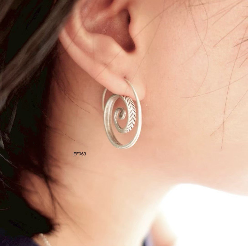 Silver earrigs. The beauty of handmade.