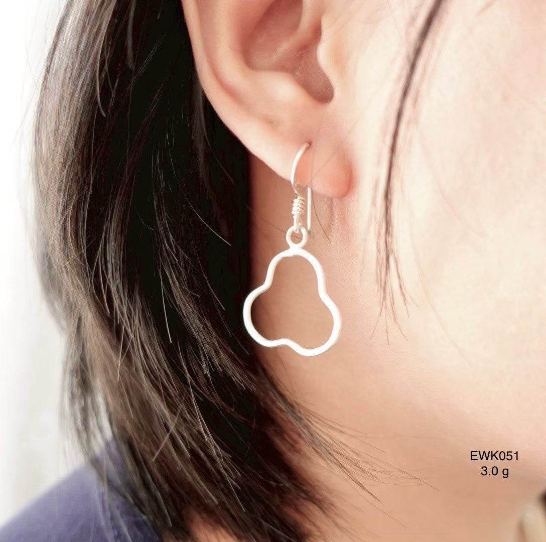 Pure. Simple. Silver. Earrings.