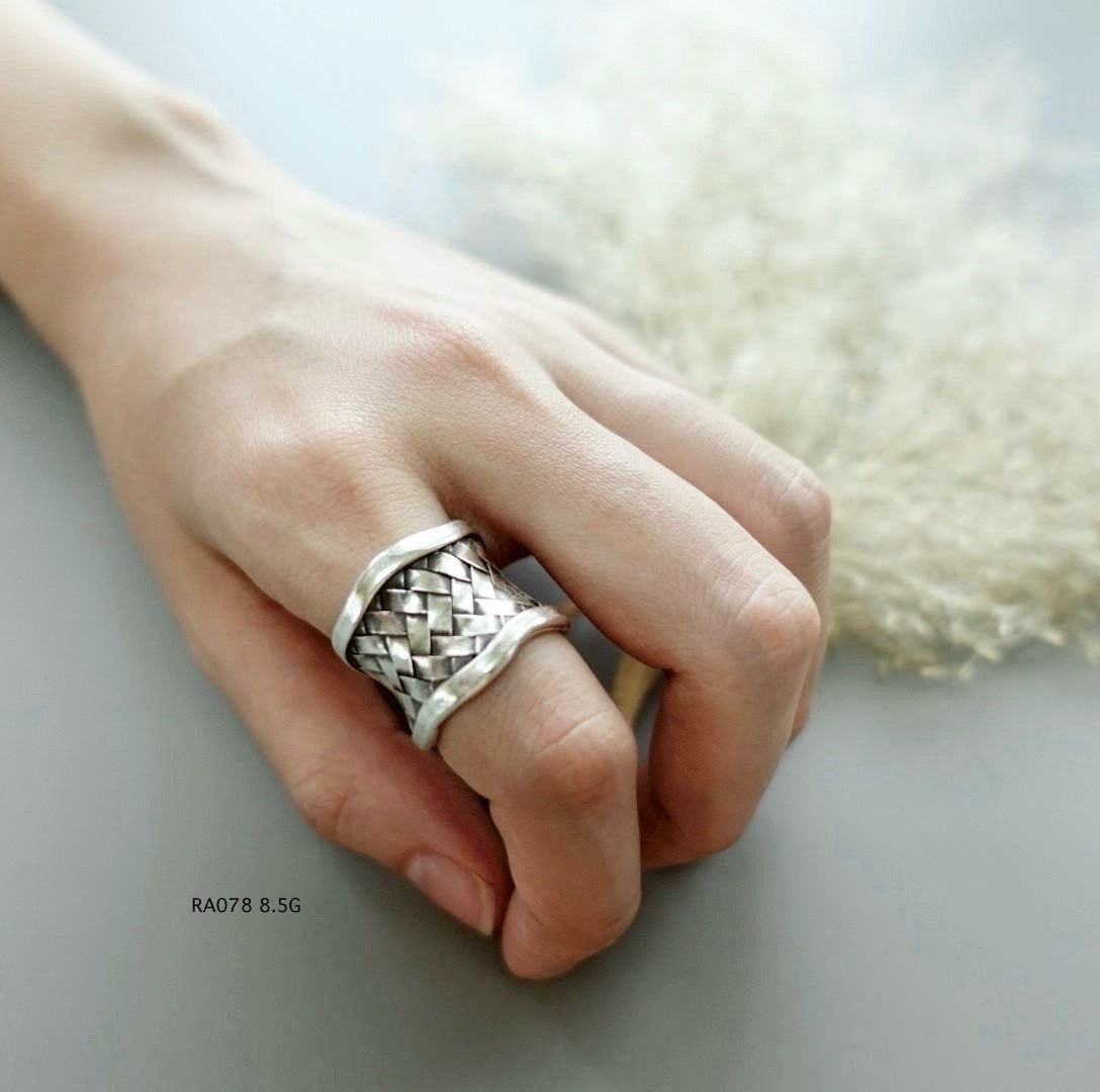 Pure silver ring, pure style.
