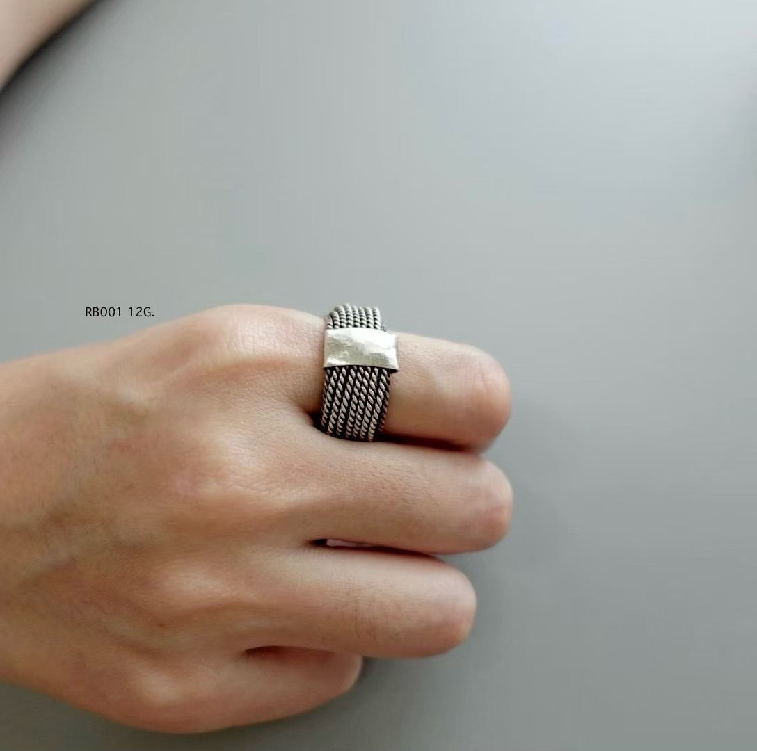 Silver ring. Hill tribe heritage, beautifully cast in silver.