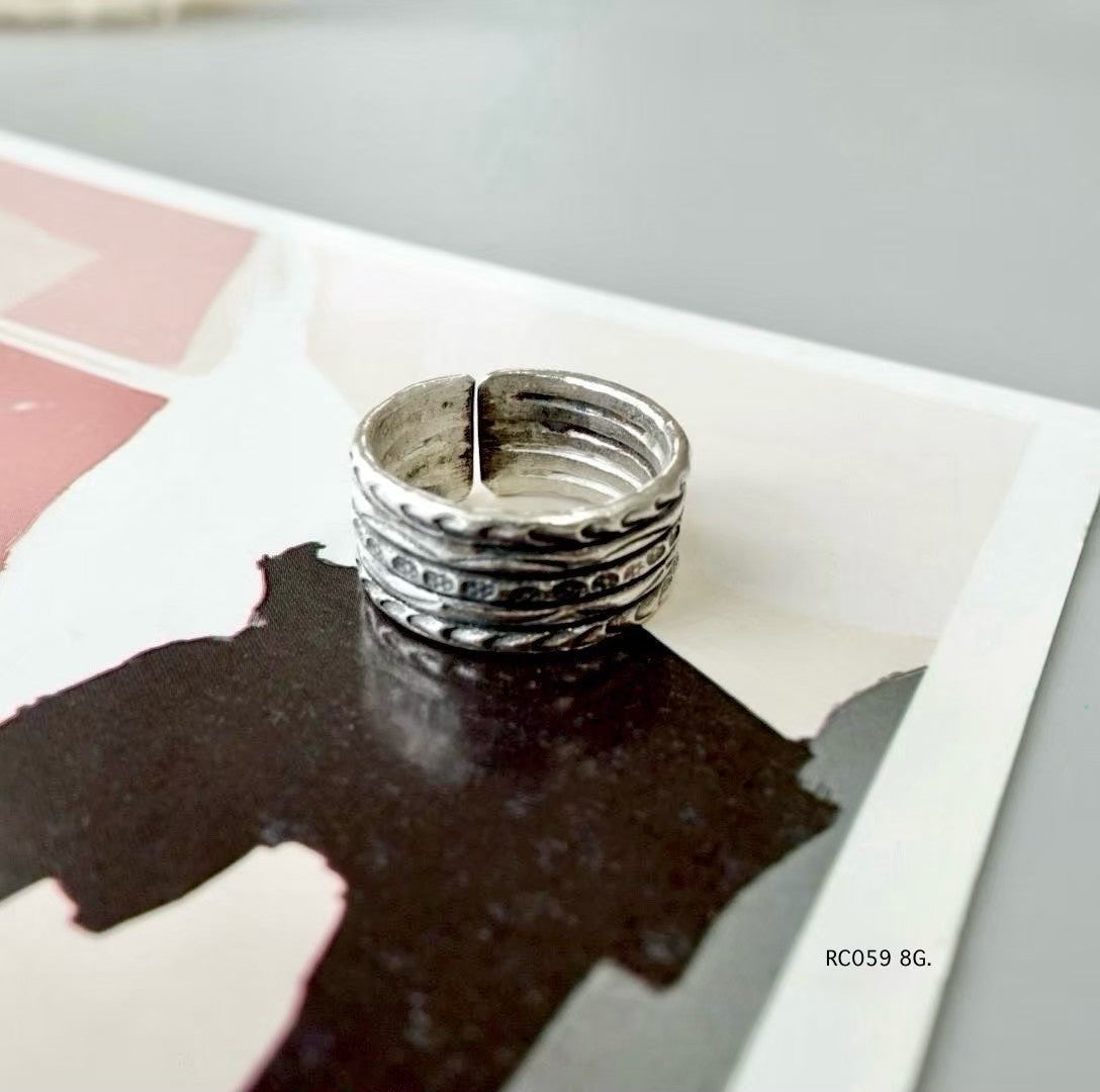 Silver ring. A piece of the hills, cast in silver.