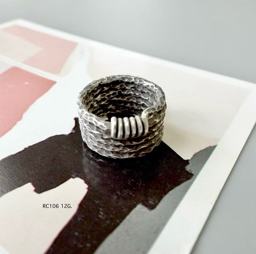 Silver ring. Handmade in the hills, worn with pride.