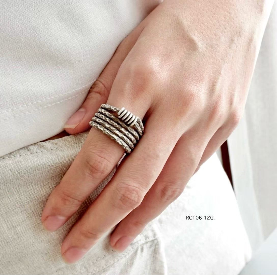Silver ring. Handmade in the hills, worn with pride.