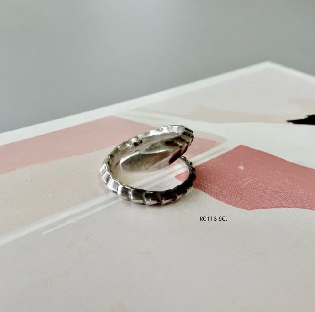 Silver ring. A touch of Lanna spirit in gleaming silver.