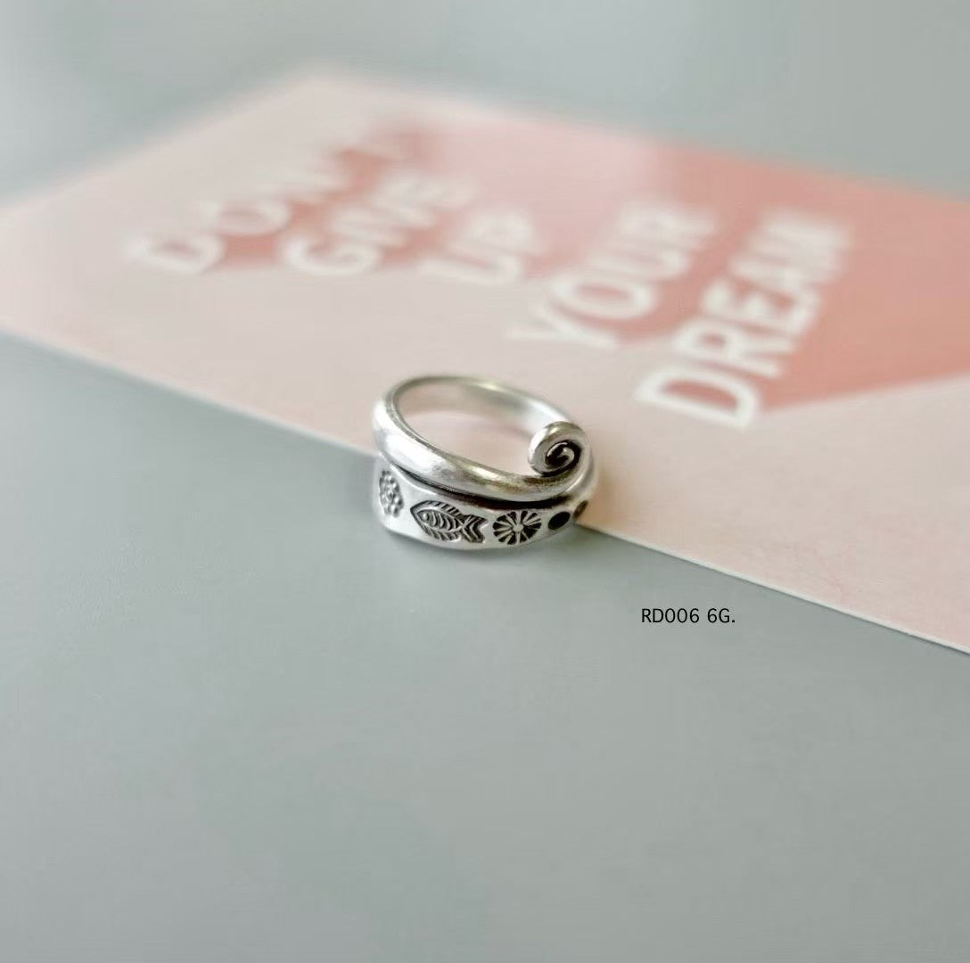 Silver ring. Hill Tribe heritage, wrapped around your finger.