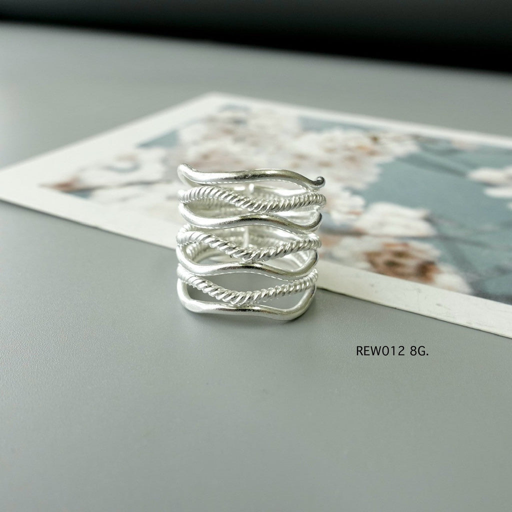 Silver ring. Artisan silver with tribal roots.