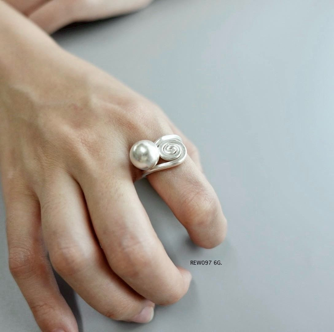 Silver ring. The hills speak in silver.