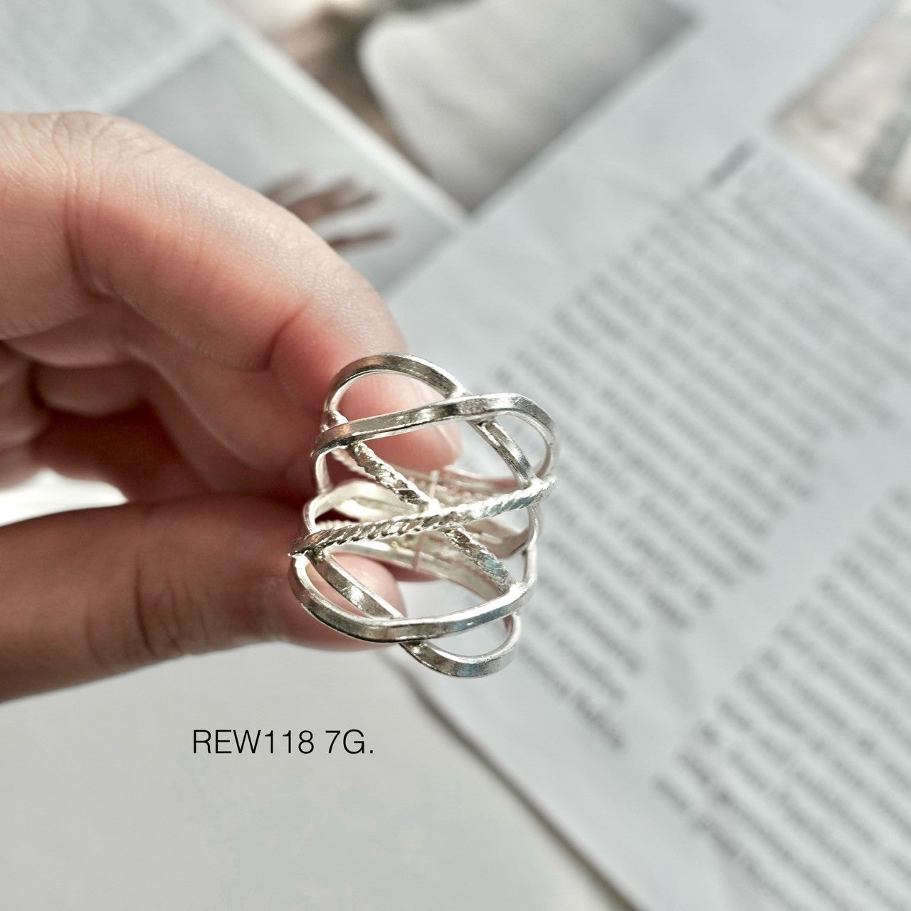 Made with passion. Silver ring.