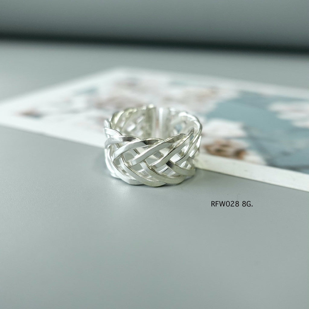 Silver ring. Bold. Raw. Real. 98-99% Hill Tribe silver.