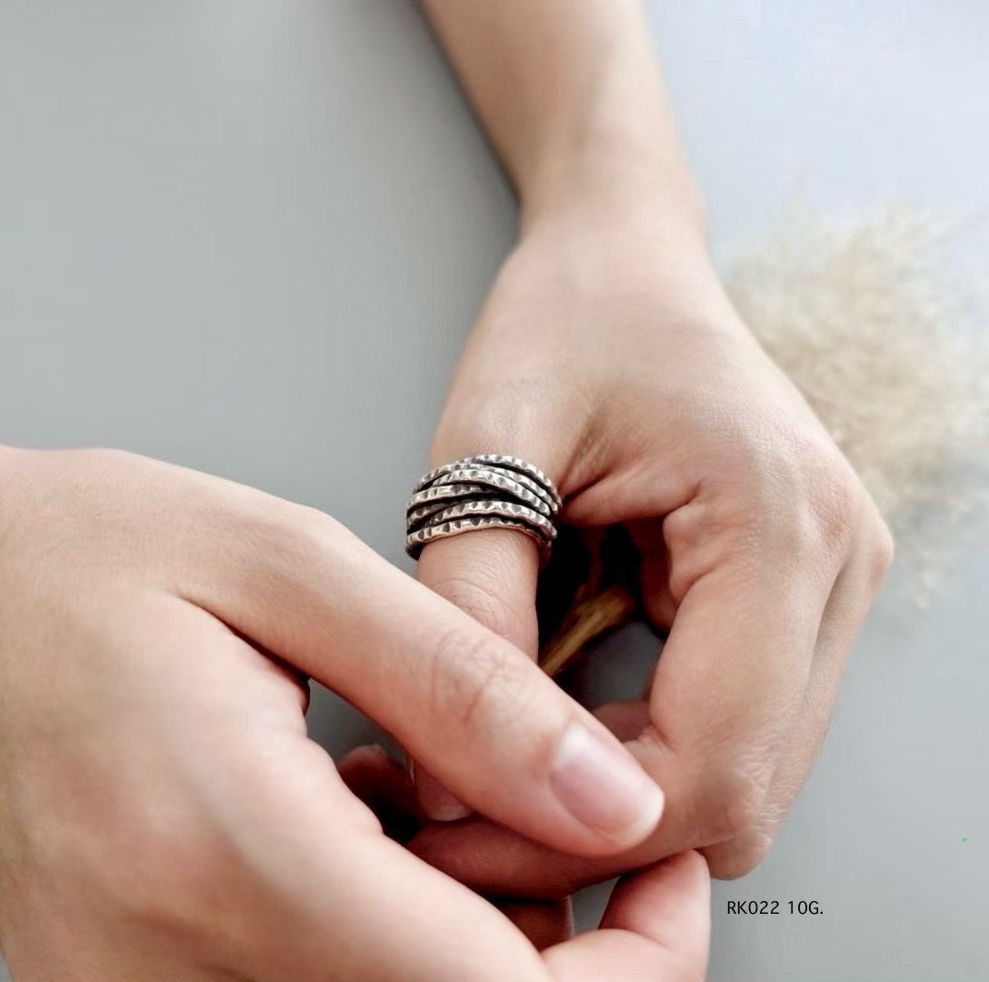 Hill tribe silver ring. Rooted in tradition. Refined for today.