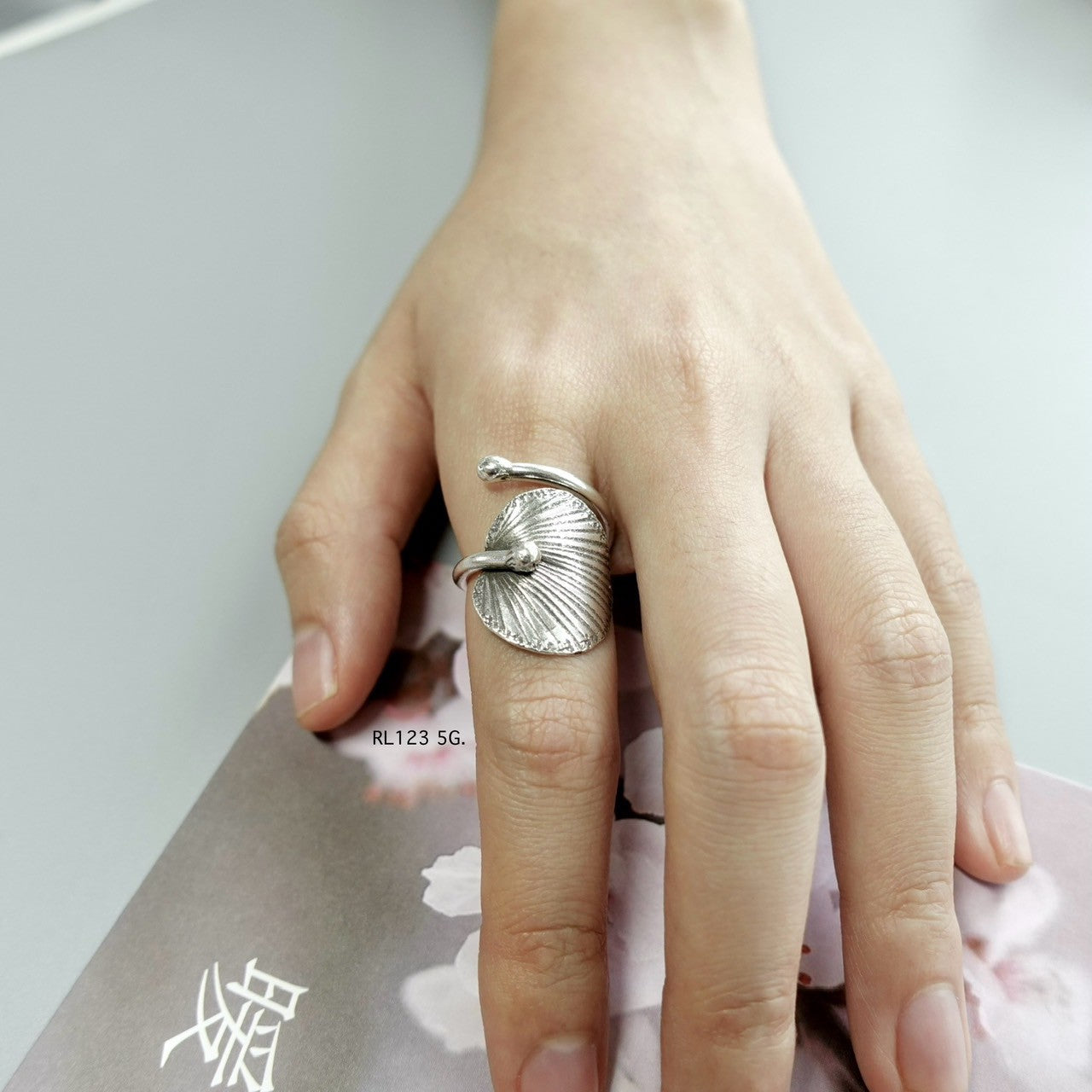 Your everyday talisman in pure silver ring.