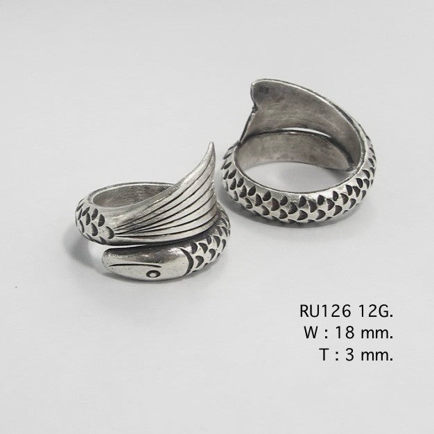 A touch of silver. Silver ring.