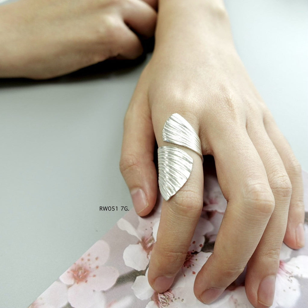 Handmade silver ring. Add tribal charm to your stack.