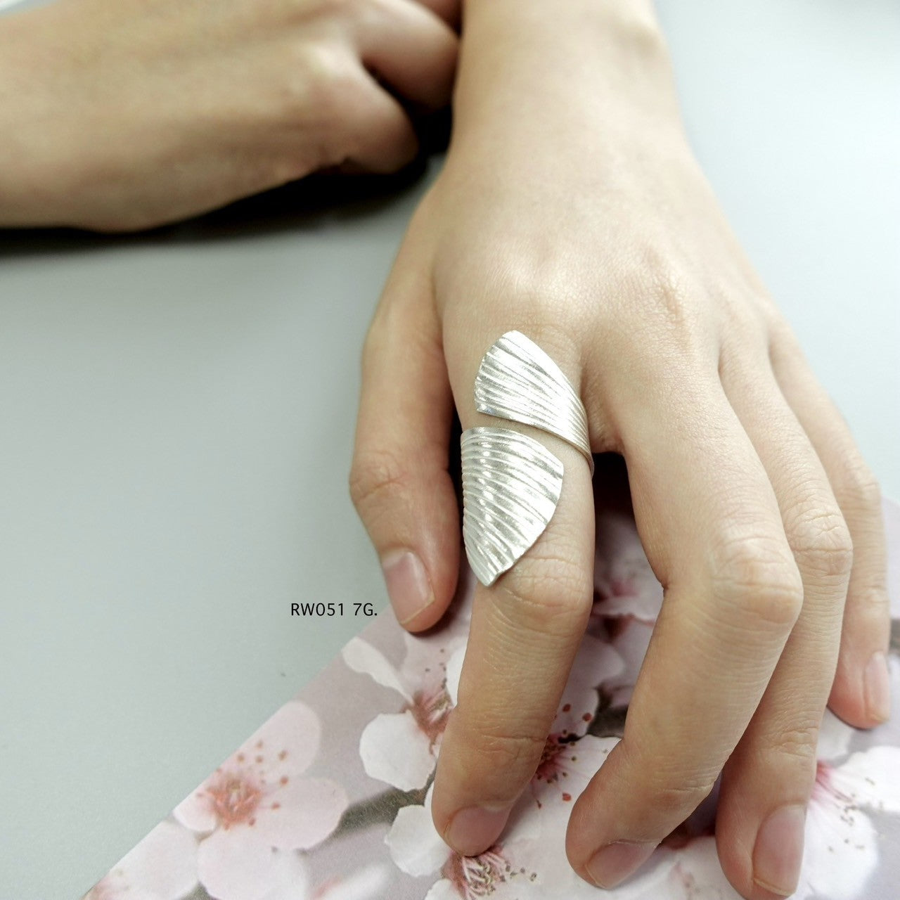 Handmade silver ring. Add tribal charm to your stack.