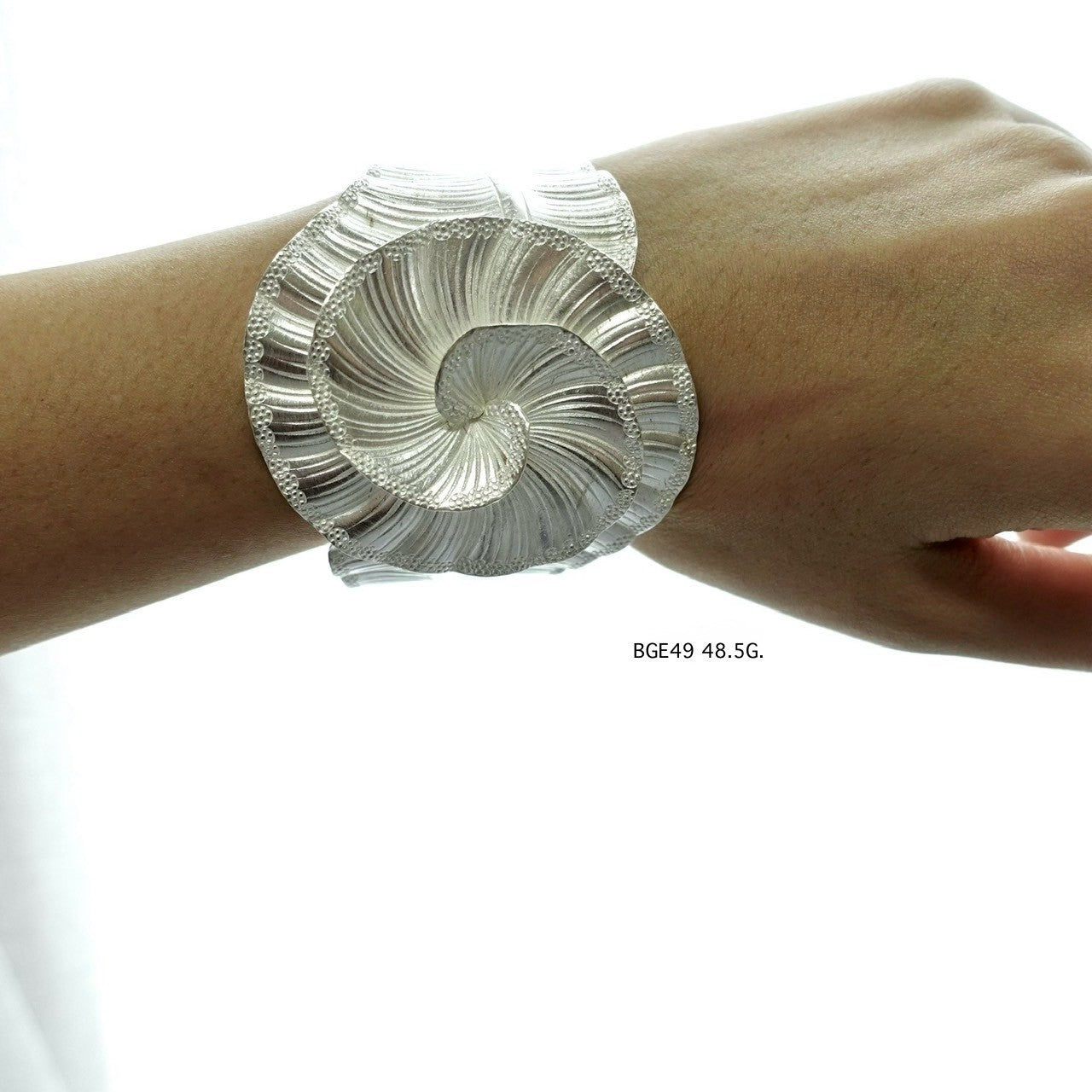 Hill tribe silver bangle. From the hills, with heart.